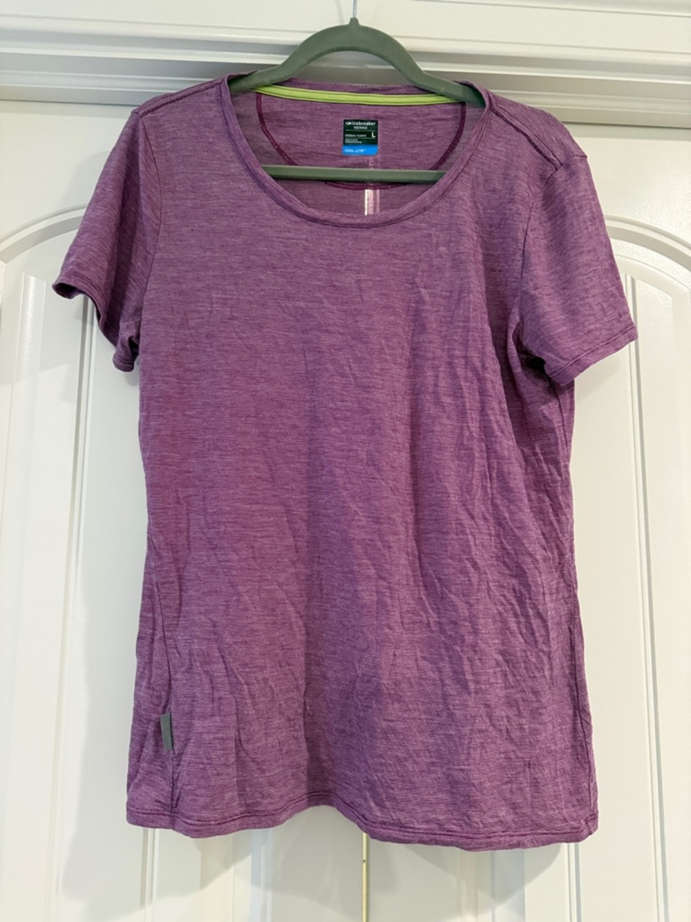 Icebreaker Women's Heathered Purple Short-Sleeve Tee